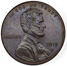 Black and Blue Toned 2019 D Lincoln Shield Reverse Cent Beautiful Coin (c083)