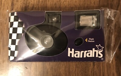 2001 Harrahs Casino St. Louis Reusable 27 Exposure Flash Camera New In Package