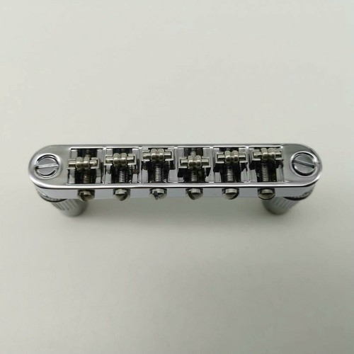 Roller Saddle Tune-O-Matic Bridge w/ M8 Posts for Gibson Les Paul, SG, Gretsch - Picture 11 of 12