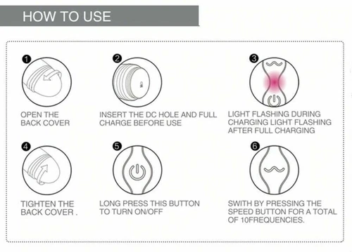 10 Vibration Mode Massager Powerful MultiSpeed Women Toy Rechargeable Waterproof - Picture 12 of 17