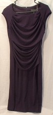 Connected Apparel Purple Sheath Evening Wear Bodycon Dress Women's Size 6