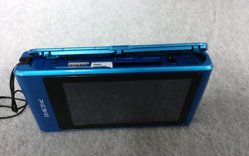 JVC Picsio GC-FM2 HD Memory High Definition Pocket Camcorder Blue W/Box tested - Picture 11 of 24