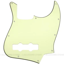 3ply Mint Green Pickguard for Fender Standard Jazz Bass USA MIM 4-String 10-Hole