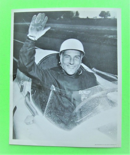 Lot/3 ca 1962 STIRLING MOSS F-1 MOTORSPORT PRESSEFOTOGRAFIEN mit SLIPS Original - Bild 3 von 9