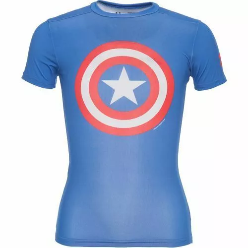 Under Armour Captain America Compression Shirt 1244399-402 - Free