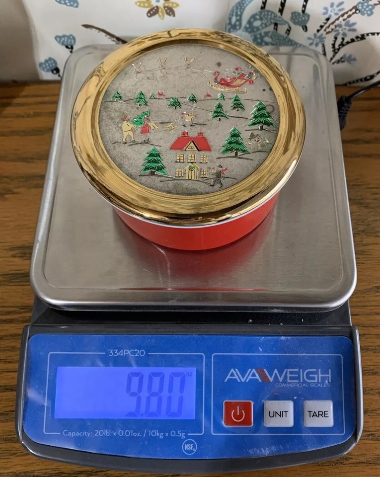 Vintage Christmas Chokin Trinket Box, Jamestown China, Made In Japan eBay