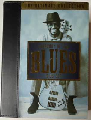 Treasury Of The Blues 3 CD Collectables Leather Wrap,Wood Box VERY RARE!NO CD s!