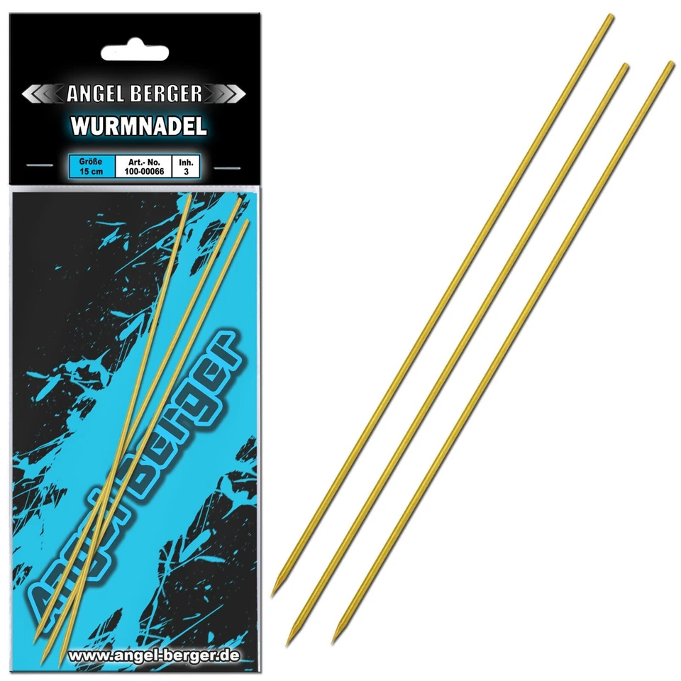 ANGEL-BERGER Angel Berger Wurmnadel Messing 3 Stück
