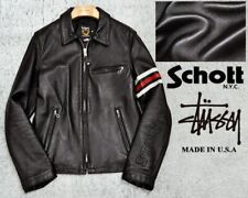 Black Leather Outer Shell Stussy Coats, Jackets & Vests for Black Leather Outer Shell Stussy Coats, Jackets & Vests for
