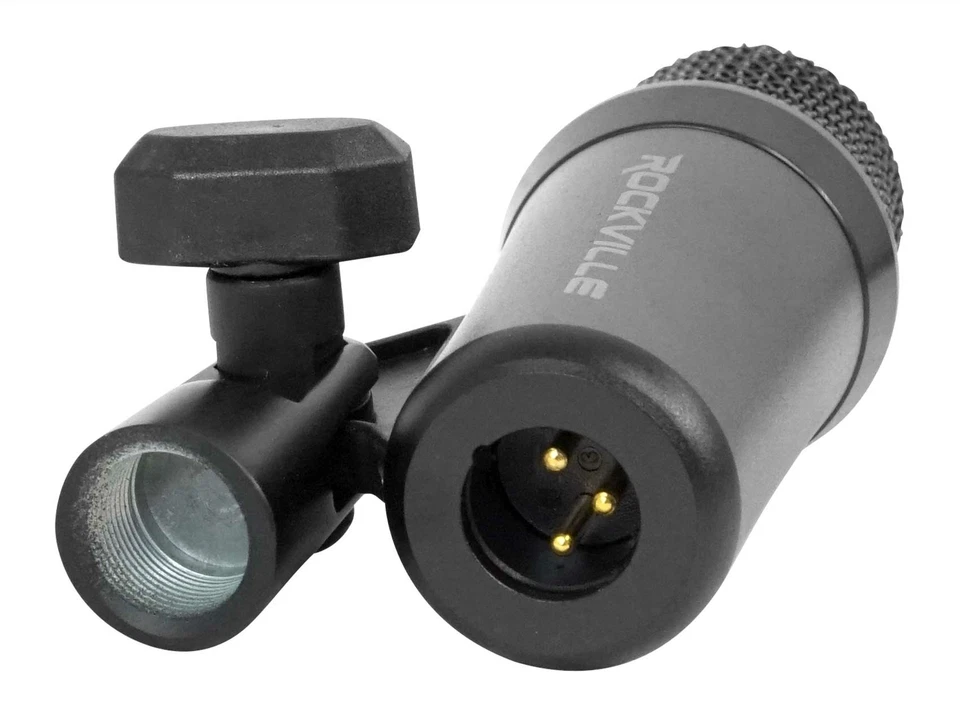 Rockville PRO-D7 KIT 7 Mic Drum Kit w/Bass+Snare+Condenser Overhead Microphones - Image 2 of 4