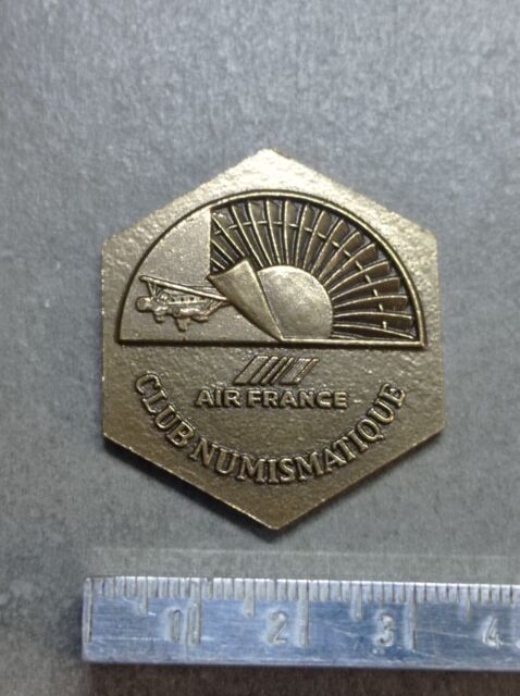 Medaille Sechskant Club Numisbrief Air Frankreich 10e Jahrestag REF00237J Medaille Sechskant Club Numisbrief Air Frankreich 10e Jahrestag REF00237J