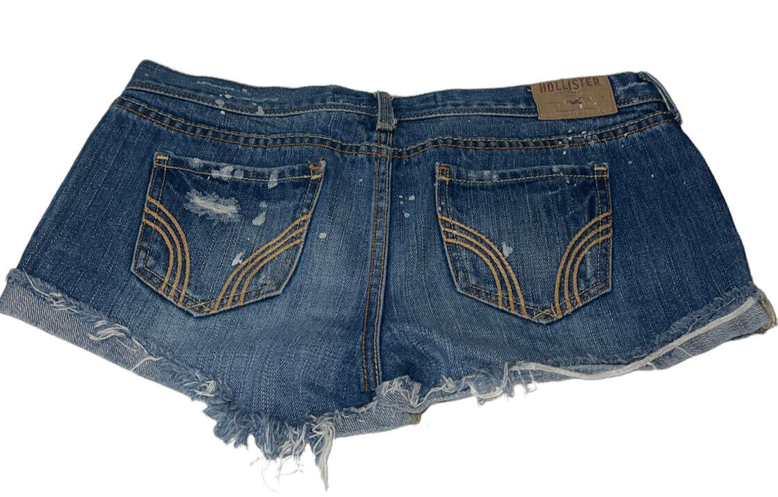 Hollister Cut Off Distressed Jean Shorts Sz 5 Pai… - image 2