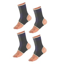 4 Pcs ANKLE Elastic Brace Muscle Support Arthritis Sports Pain Relief - New