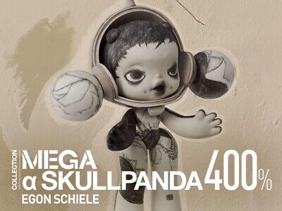POP MART MEGA α SKULLPANDA 400% Egon Schiele collaboration POP MART MEGA α SKULLPANDA 400% Egon Schiele collaboration
