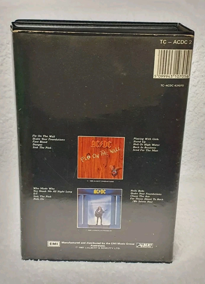 🔶️AC/DC VOL. 2 BOX SET CASSETTE 6 TAPE ALBERT PRODUCTIONS/EMI TC-ACDC 2 OOP '87 - Image 3 of 4