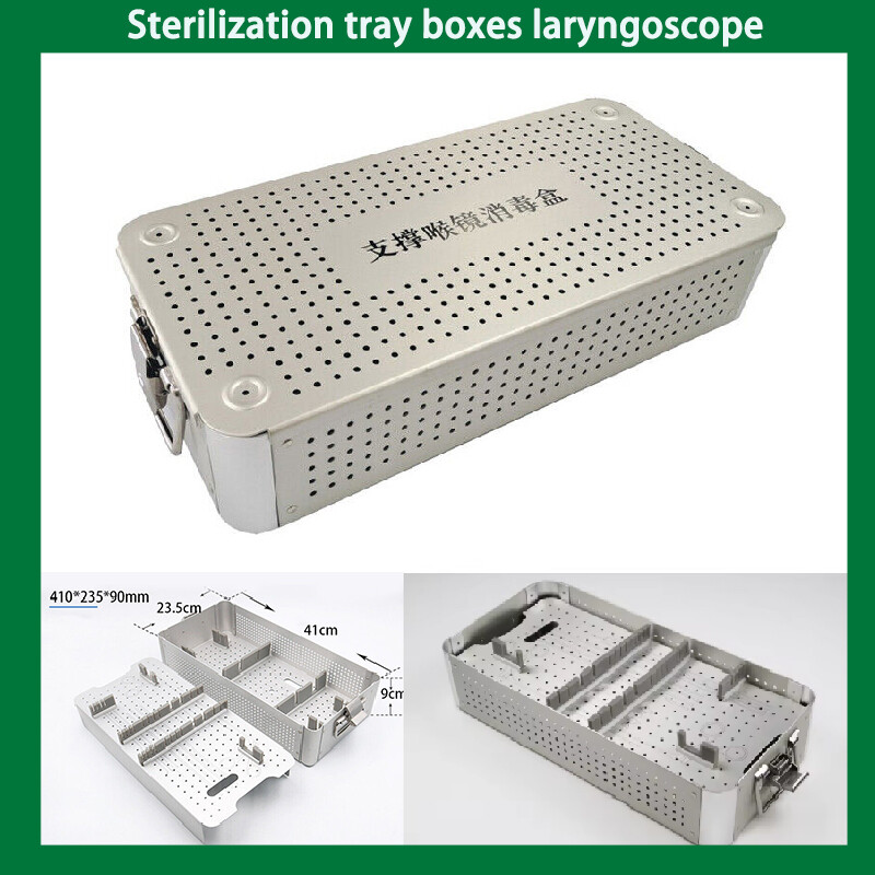 Laryngoscope Sterilization Tray Box 410mmL*235mmW*90mmH Case Surgical Instrument eBay