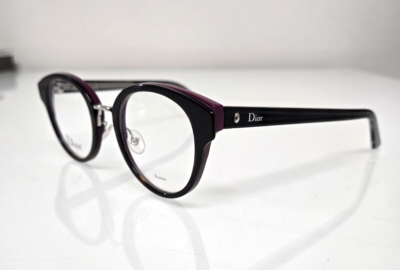 New DIOR Eyeglasses ( black purplish) Christian Dior Eyeglasses CD3782 NHU Gunmetal/Black/Lavender  main image 2
