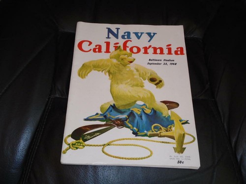 1948 CALIFORNIA AT NAVY COLLEGE FOOTBALL PROGRAMMA EX-MINT - Foto 1 di 2