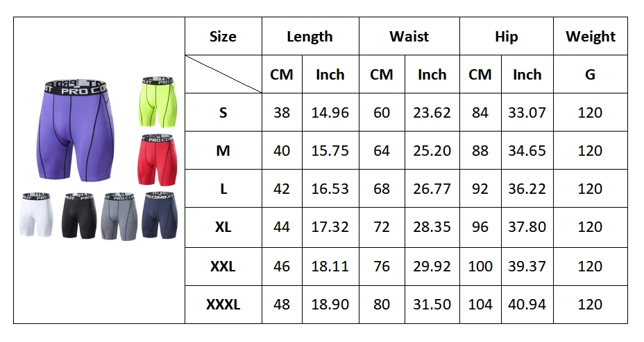 Sports Apparel Skin Tights Compression Underwear Mens Elastic Gym Shorts Pants - Image 2 of 4