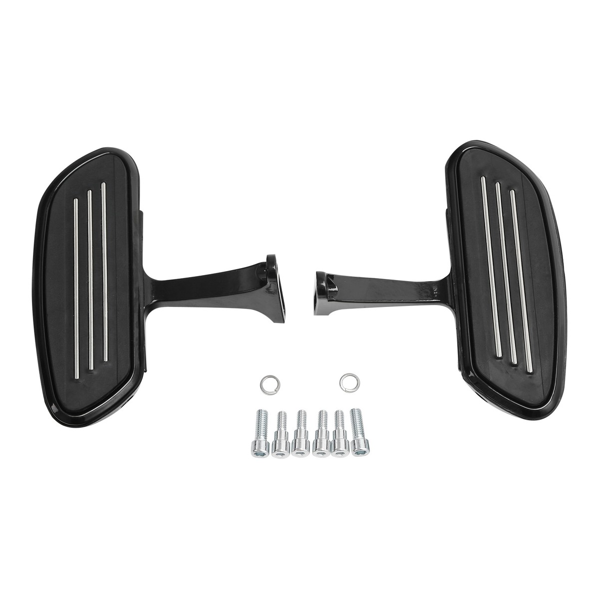 Chrome Pegstreamliner Passenger Floorboard Kit For Harley Touring 1993-2021 - Black & Chrome - TCMT - View #5