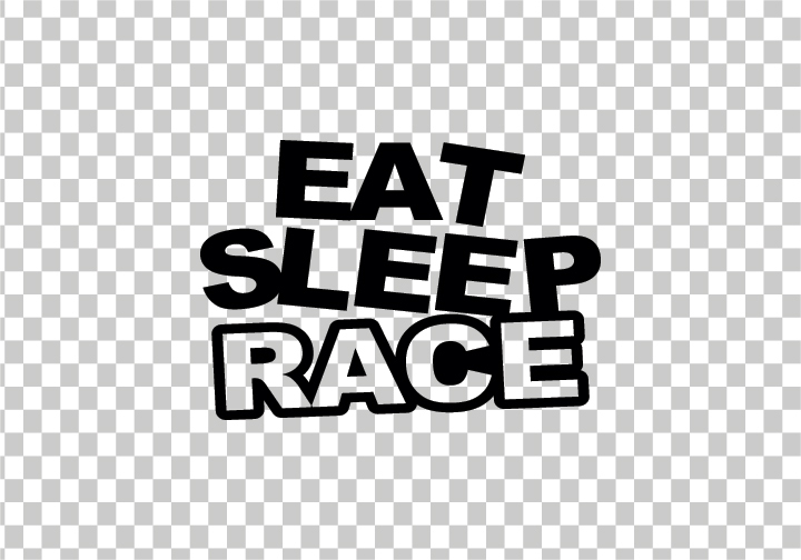 Eat Sleep Race Sticker Eat Sleep Race Repeat