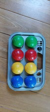 8 boules de pétanque enfants avec cochonnet (plastic)