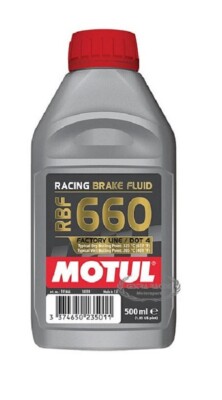 MOTUL RACING BRAKE FLUID RBF 660 FACTORY LINE 500ML 100% SYNTHETIC DOT 4