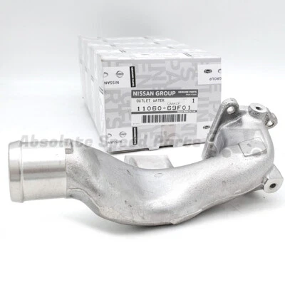New OEM Nissan Water Outlet Neck for SR20DET S14 S15 Silvia 240SX 11060-69F01 - Image 1 of 2