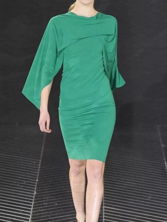 vestido roland mouret talla 8 verde esmeralda Foto 4 de 4