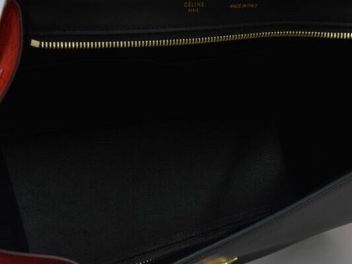 CELINE 2WAY Hand Bag Shoulder 174683ZTB SMALL TRAPEZE Calf 27CA CAEMIN Women's - Picture 6 of 9