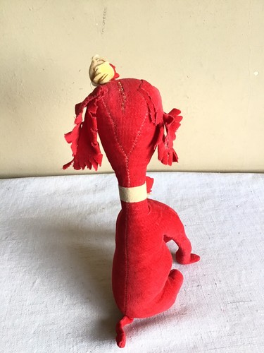 Vintage Dream Pets R Dakin Red Sitting Poodle Plush Stuffed Animal Toy 9" Tall - Picture 5 of 7