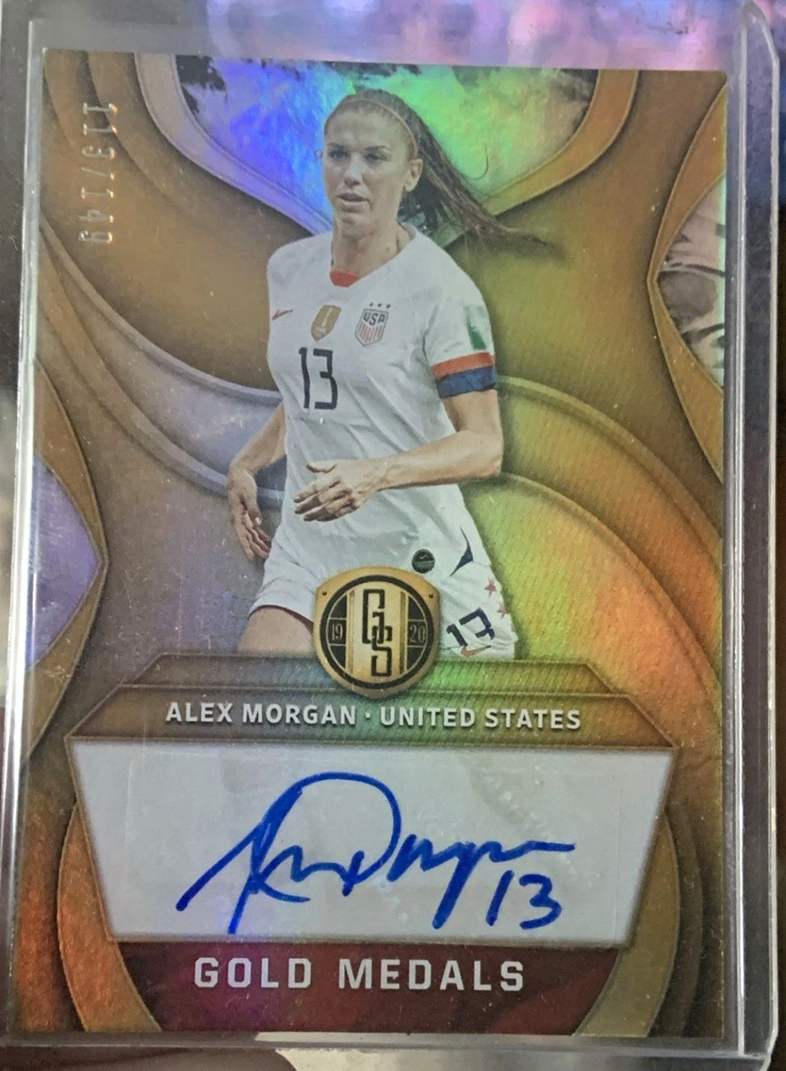 Panini 2019-20 Gold Standard Soccer Alex Morgan Gold Medals Auto GM-AMG 04/149