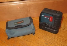 Bosch GPL3 Three-Point Self-Levelling Plumb Laser Pointer w/Padded Case