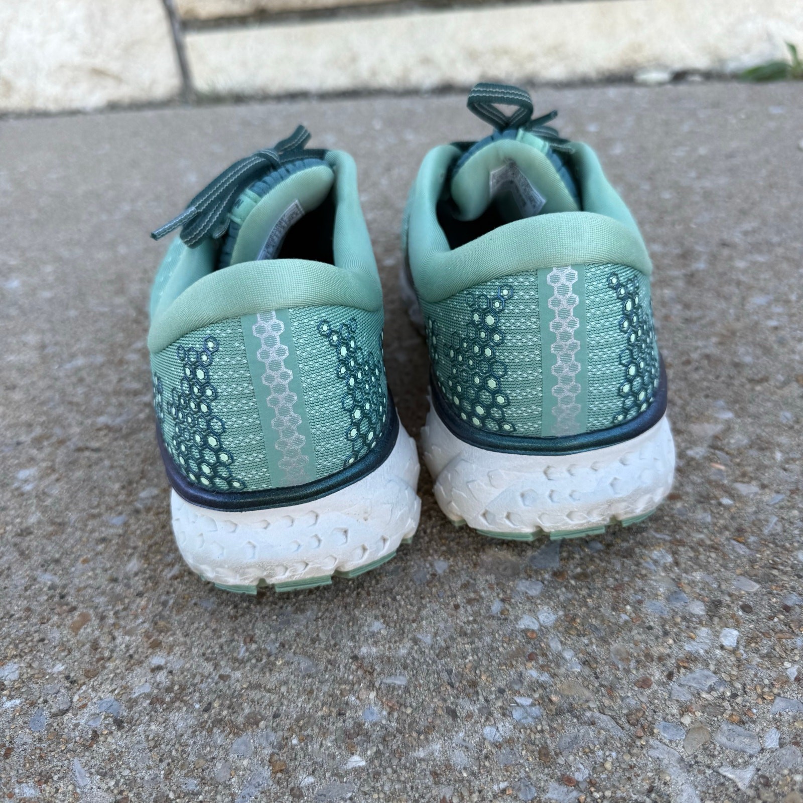 Brooks Glycerin 17 Green Teal Cushion Running Athletic Shoes Sneakers 9.5B thumbnail 6