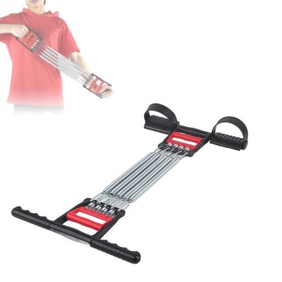 Spring Chest Expander, 3 in 1 Exerciser Multifunction Hand Grip Strengthener ...