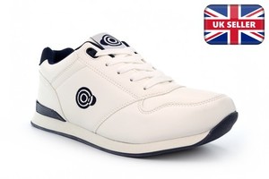 SUMECH Heren Bowling Schoenen Wide Fit Leren Lawn Bowling Trainers