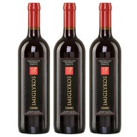 Cavino Imiglykos Rot 3X 0,75L Flasche | Lieblicher Rotwein Aus Griechenland |