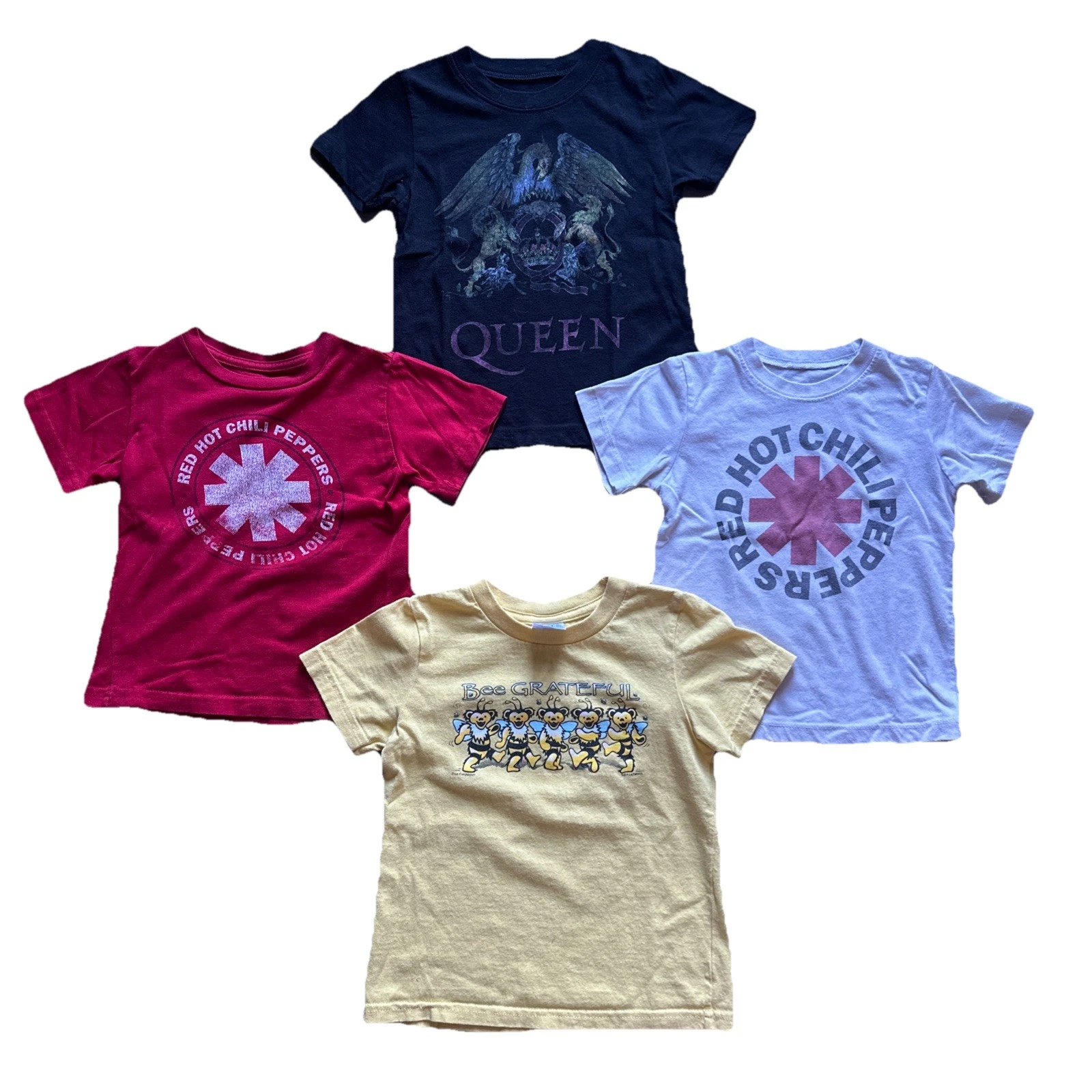 Boys Clothing Lot 4T Music Band T Shirt Four Piece Toddler Set Queen RHCP Dead