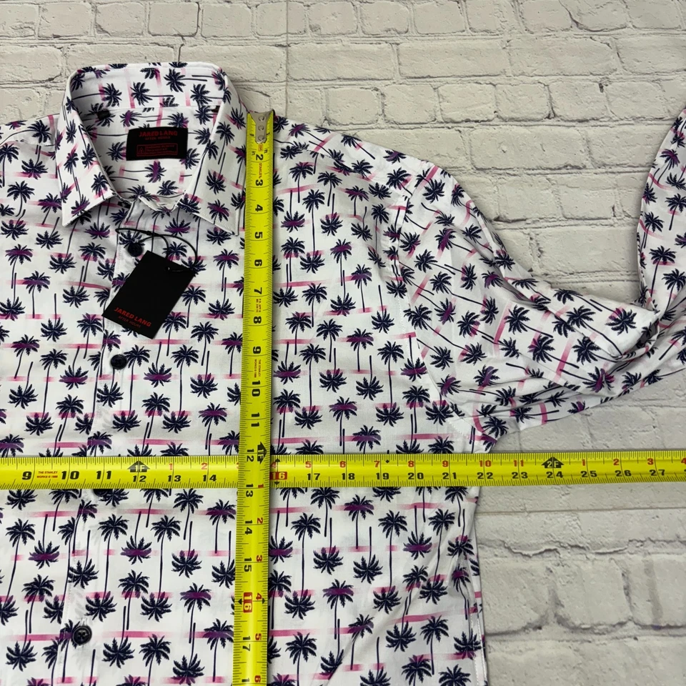NWT Jared Lang After Hours Men Button Shirt Top Size Large Slim Fit C041 -17 - Image 3 of 4