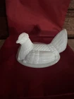 Vintage Westmoreland White Milk Glass Hen on Nest Top Only