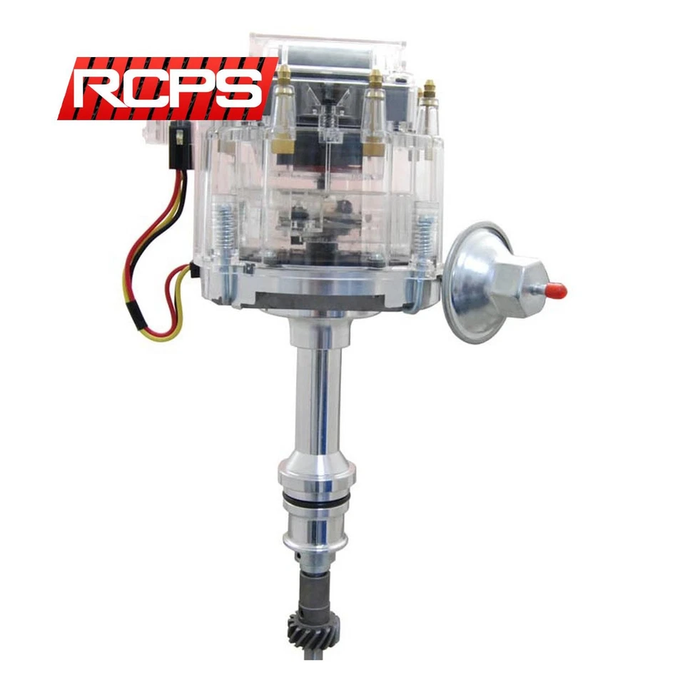 NOVO DISTRIBUIDOR HEI TAMPA TRANSPARENTE PARA CONVERSÃO DE CARBURADOR FORD V8 302 5.0L EFI - Imagem 3 de 4