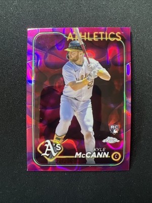 2024 Topps Chrome RC /299 Magenta/Purple Lava Kyle McCann Athletics #UCS142