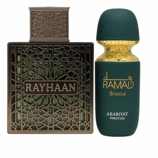 RAYHAAN TERRA & RAMAD ORIENTAL EAU DE PARFUM  3.4 oz  100 ml OUTLANDS DUPE PACK