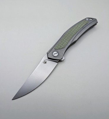Shirogorov Quantum NL Tumbled Green G10 Monkey Edge FRAG Pattern