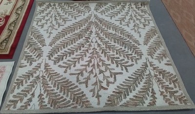 IVORY / BROWN 5'-0'' x 5'-0'' Flaw in Rug, Reduced Price 1172785958 CPR208T-5SQ
