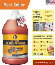 Concentrated 1 Gallon AC Coil Cleaner - Safe for All HVAC Coils, No Rinse Needed