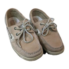 Sperry Top Slider Boat womens tan beige shoes brown sz 8 M New