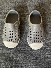 Native Jefferson Shoes Size C6, Color Grey - Perfect Summer Shoe for Toddlers