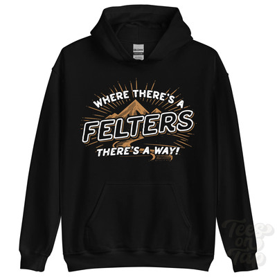 WHERE THERE'S A FILTERS... HOODIE Name Nachname lustig Familie Geschenkidee