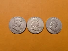 Franklin Half-Dollar Lot (3) Silver 1963